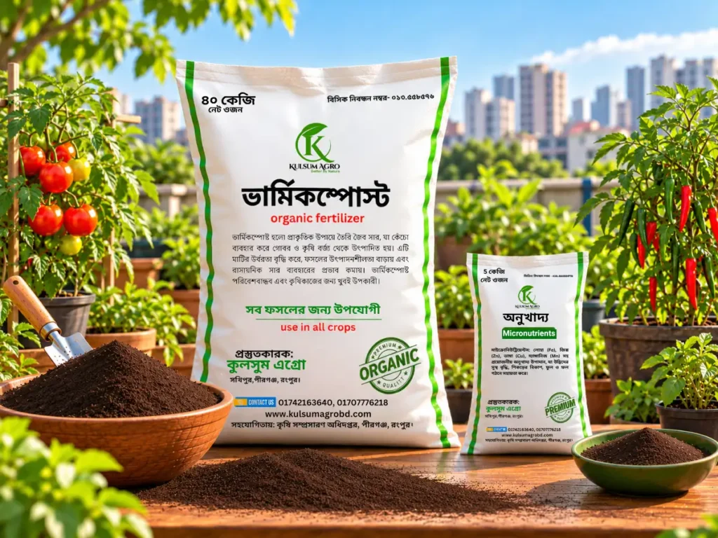 কুলসুম এগ্রোর ভার্মিকম্পোস্ট ব্যবহার করে জমি চাষ